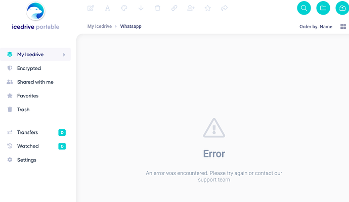 icedrive-portable-error